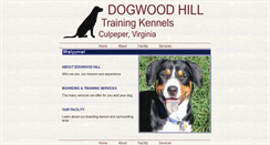 Desktop Screenshot of dogwoodhillkennels.com